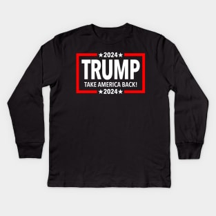 TRUMP 2024 Kids Long Sleeve T-Shirt